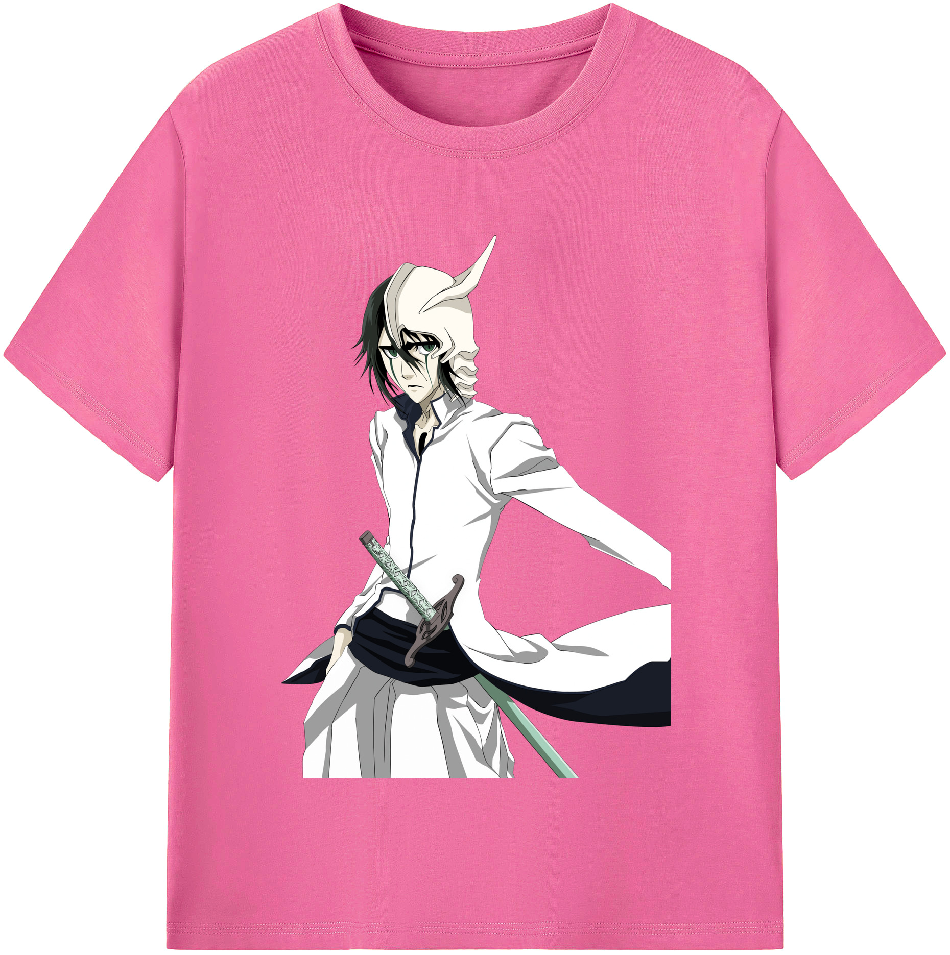 （画像用） ブリーチ ウルキオラ·シファー BLEACH Ulquiorra cifer レディースカジュアルプリントTシャツ（綿100％）